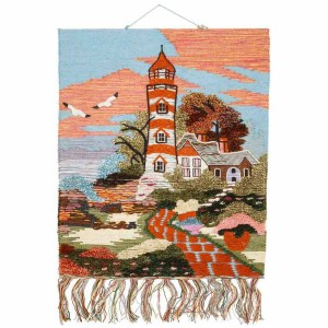 Tapestry Alexandra House Living Multicolour Jute 80 x 100 cm rural