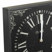 Wall Clock Alexandra House Living Black Glass Iron MDF Wood 76 x 3 x 36 cm