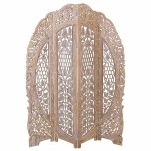 Folding screen Alexandra House Living White 2 x 180 x 153 cm