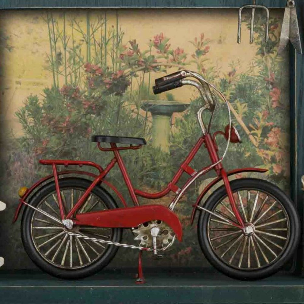 Portemanteau Alexandra House Living Métal Bois MDF Bicyclette 11 x 37 x 42 cm Boutique