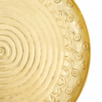 Decorative Plate Alexandra House Living Gold nickel 39 x 2 x 39 cm