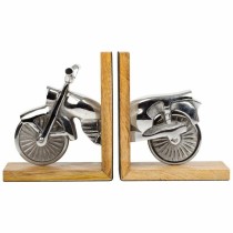 Bookend Alexandra House Living Aluminium Mango wood Motorbike 10 x 17 x 30 cm