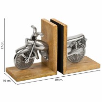 Bookend Alexandra House Living Aluminium Mango wood Motorbike 10 x 17 x 30 cm