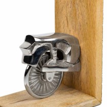 Bookend Alexandra House Living Aluminium Mango wood Motorbike 10 x 17 x 30 cm