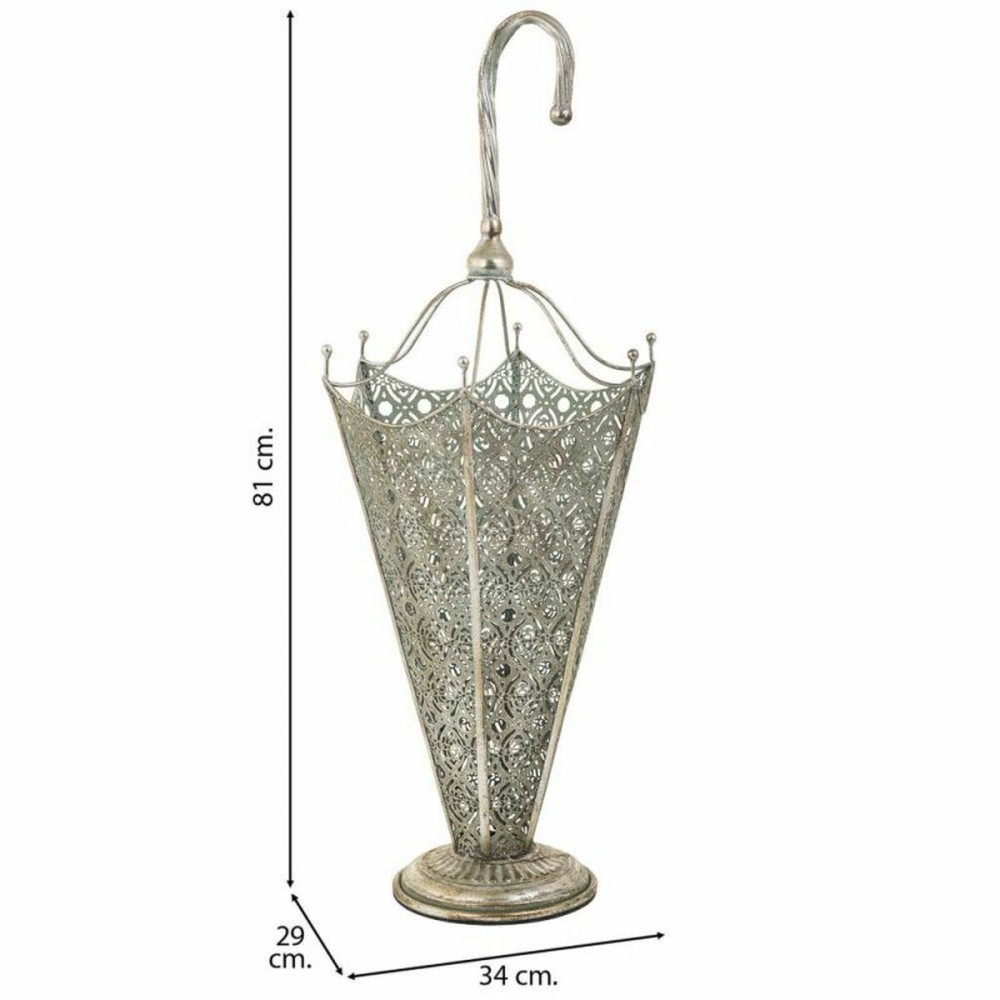 Umbrella stand Alexandra House Living Silver 29 x 81 x 34 cm