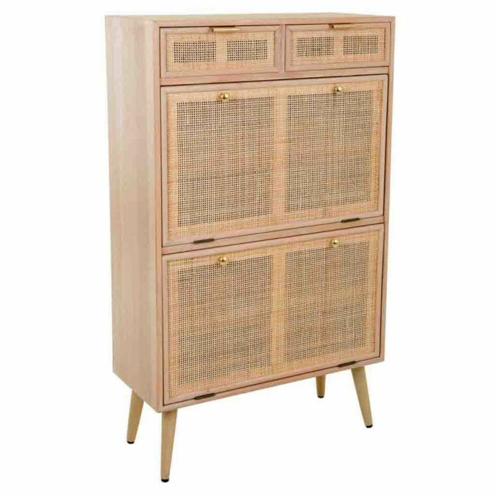 Shoe cupboard Alexandra House Living Natural Grille 120 x 32 x 70 cm