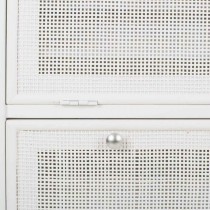 Shoe cupboard Alexandra House Living White 32 x 120 x 70 cm Grille