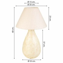 Desk lamp Alexandra House Living Cream Iron 33 x 60 x 33 cm