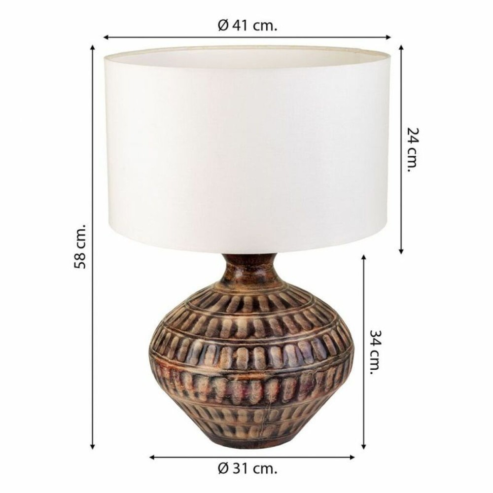 Tischlampe Alexandra House Living Braun Eisen 31 x 58 x 31 cm