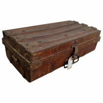 Decorative suitcase Alexandra House Living Brown Iron Traditional style 33 x 21 x 70 cm