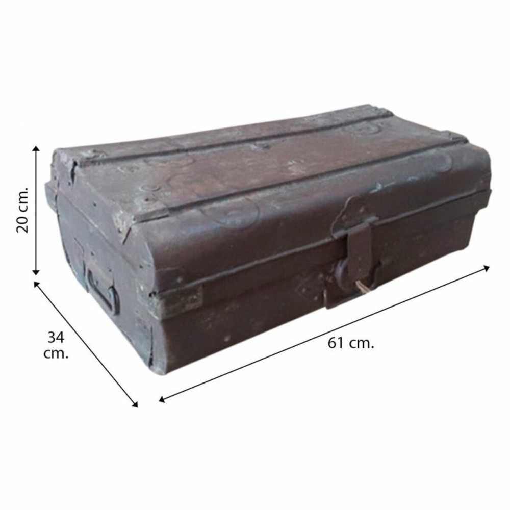 Valise décorative Alexandra House Living Marron Fer Style artisanal 34 x 20 x 61 cm