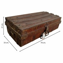 Valise décorative Alexandra House Living Marron Fer Style artisanal 33 x 21 x 70 cm