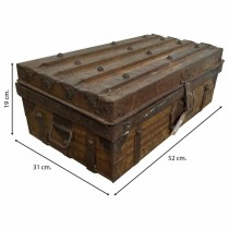 Valise décorative Alexandra House Living Marron Fer Style artisanal 31 x 19 x 52 cm