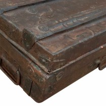 Decorative suitcase Alexandra House Living Brown Iron Traditional style 30 x 19 x 53 cm