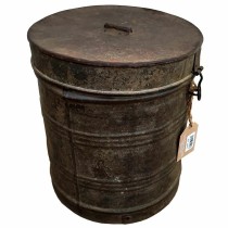 Decorative canister Alexandra House Living Brown Iron Traditional style 29 x 33 x 29 cm