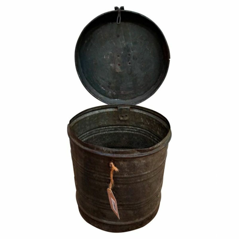 Decorative canister Alexandra House Living Brown Iron Traditional style 29 x 33 x 29 cm