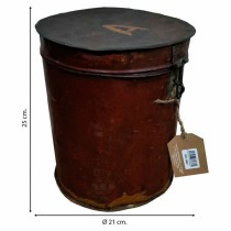 Decorative canister Alexandra House Living Brown Iron Traditional style 21 x 25 x 21 cm