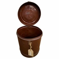 Decorative canister Alexandra House Living Brown Iron Traditional style 23 x 29 x 23 cm