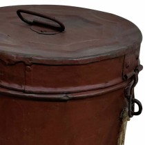 Decorative canister Alexandra House Living Brown Iron Traditional style 23 x 30 x 23 cm