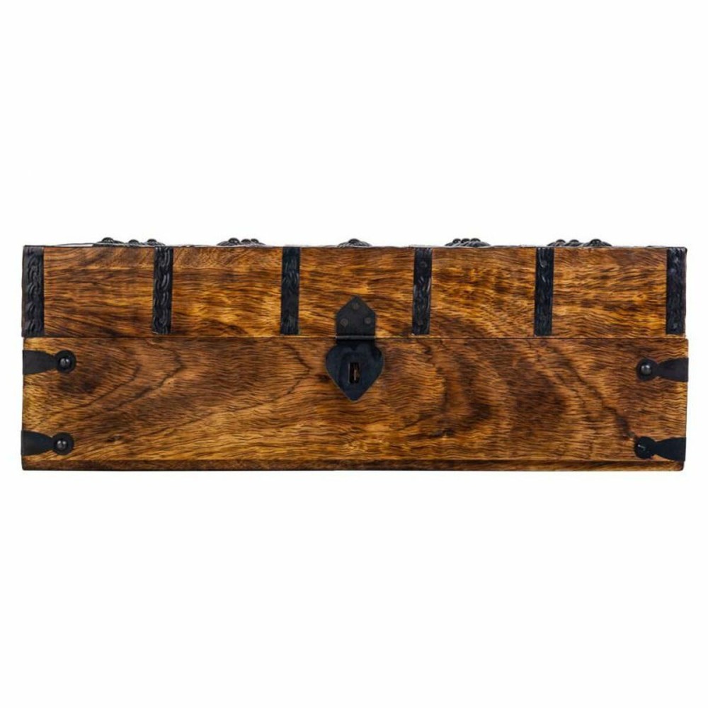 Chest Alexandra House Living Brown Metal Mango wood 20 x 12 x 38 cm Traditional style