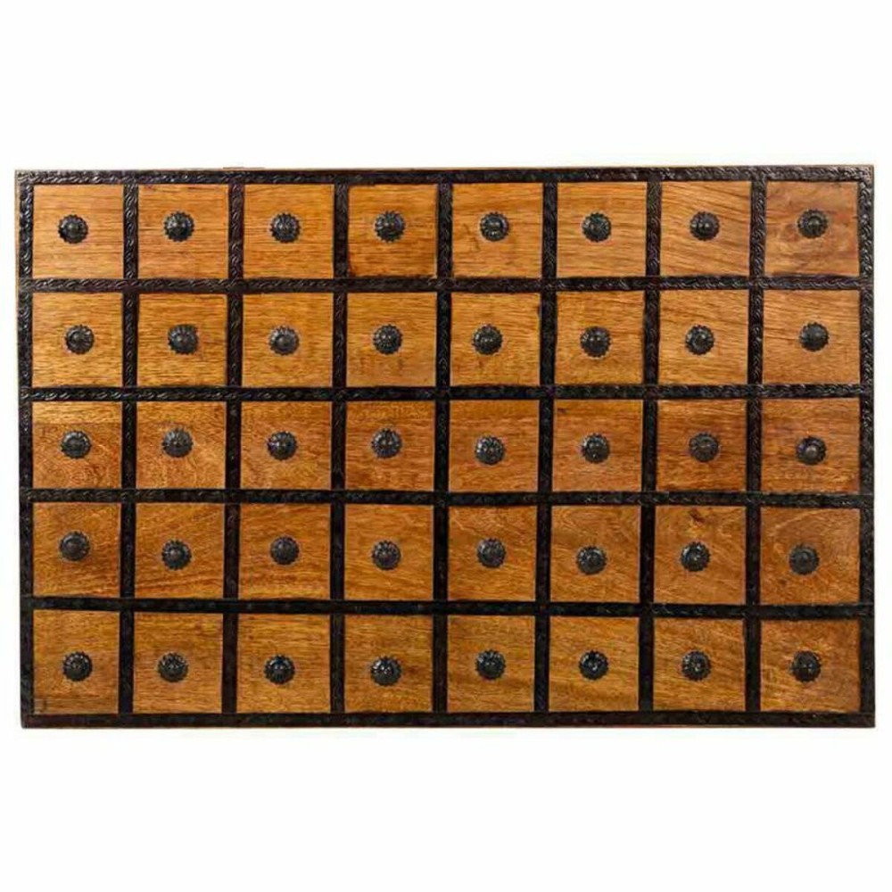 Chest Alexandra House Living Brown Metal Mango wood 40 x 30 x 60 cm Traditional style