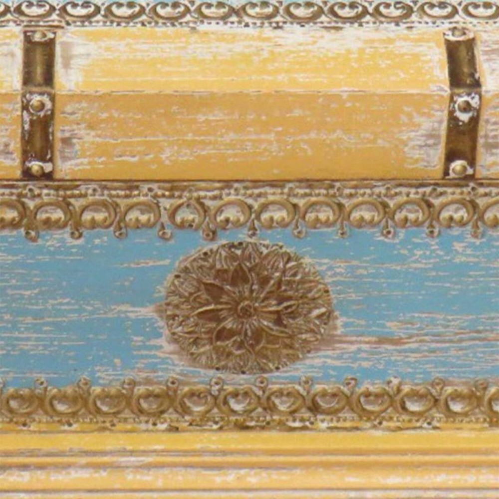 Chest Alexandra House Living Yellow Blue Mango wood 28 x 27 x 50 cm Traditional style