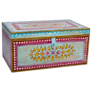 Chest Alexandra House Living Multicolour Mango wood 28 x 22 x 46 cm Traditional style