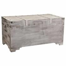 Chest Alexandra House Living Grey PVC Wood Metal 45 x 45 x 90 cm Estilo vintage