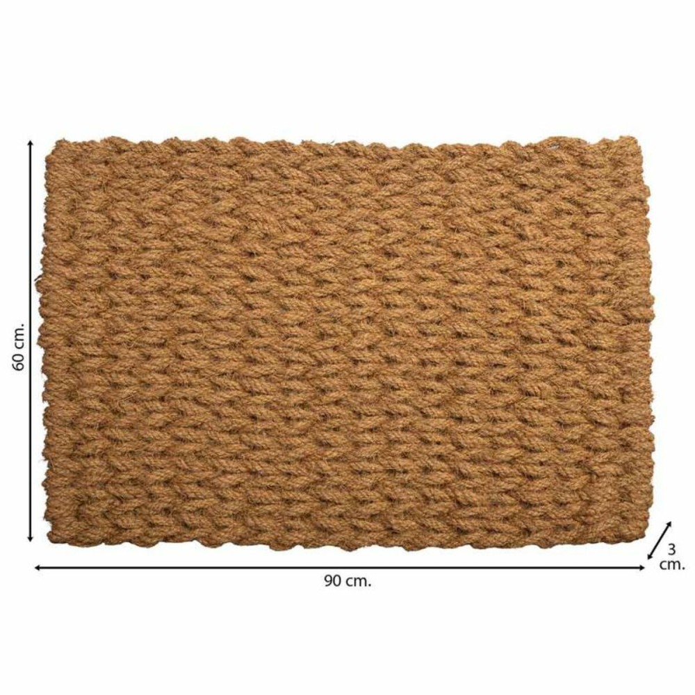 Doormat Alexandra House Living Natural Coconut Fibre 3 x 90 x 60 cm