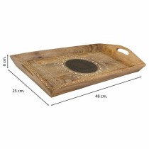 Plateau Alexandra House Living Blanc Naturel Bois de manguier 25 x 6 x 48 cm