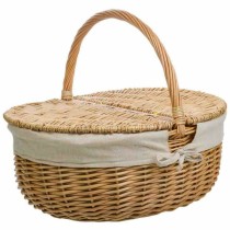 Panier de Pique-Nique Alexandra House Living osier Bois de saule 37 x 40 x 48 cm Naturel