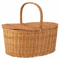 Picnic Basket Alexandra House Living wicker 35 x 38 x 45 cm Natural