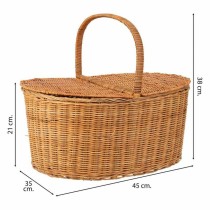 Panier de Pique-Nique Alexandra House Living osier 35 x 38 x 45 cm Naturel