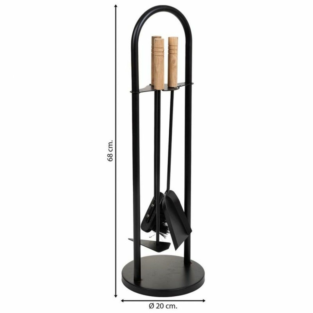 Fireplace Utensils Alexandra House Living Black Iron 20 x 68 x 20 cm