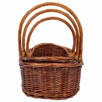 Set de basket Alexandra House Living osier Bois de saule 3 Pièces