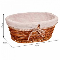 Set of Baskets Alexandra House Living Natural wicker Willow wood 3 Pieces