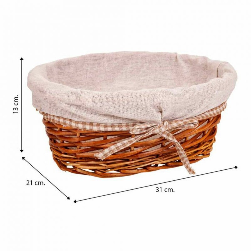 Set of Baskets Alexandra House Living Natural wicker Willow wood 3 Pieces