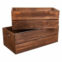 Storage boxes Alexandra House Living Brown Fir wood 2 Pieces