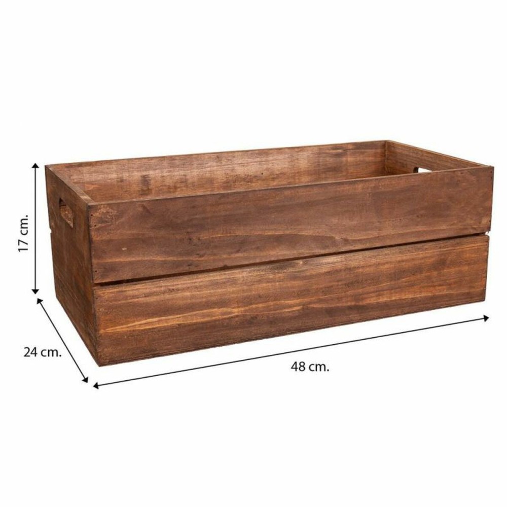 Storage boxes Alexandra House Living Brown Fir wood 2 Pieces