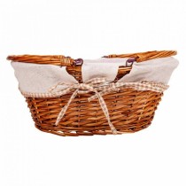 Picknickkorb Alexandra House Living korb Weidenholz 40 x 32 x 17 cm