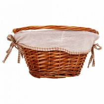 Picnic Basket Alexandra House Living wicker Willow wood 40 x 32 x 17 cm