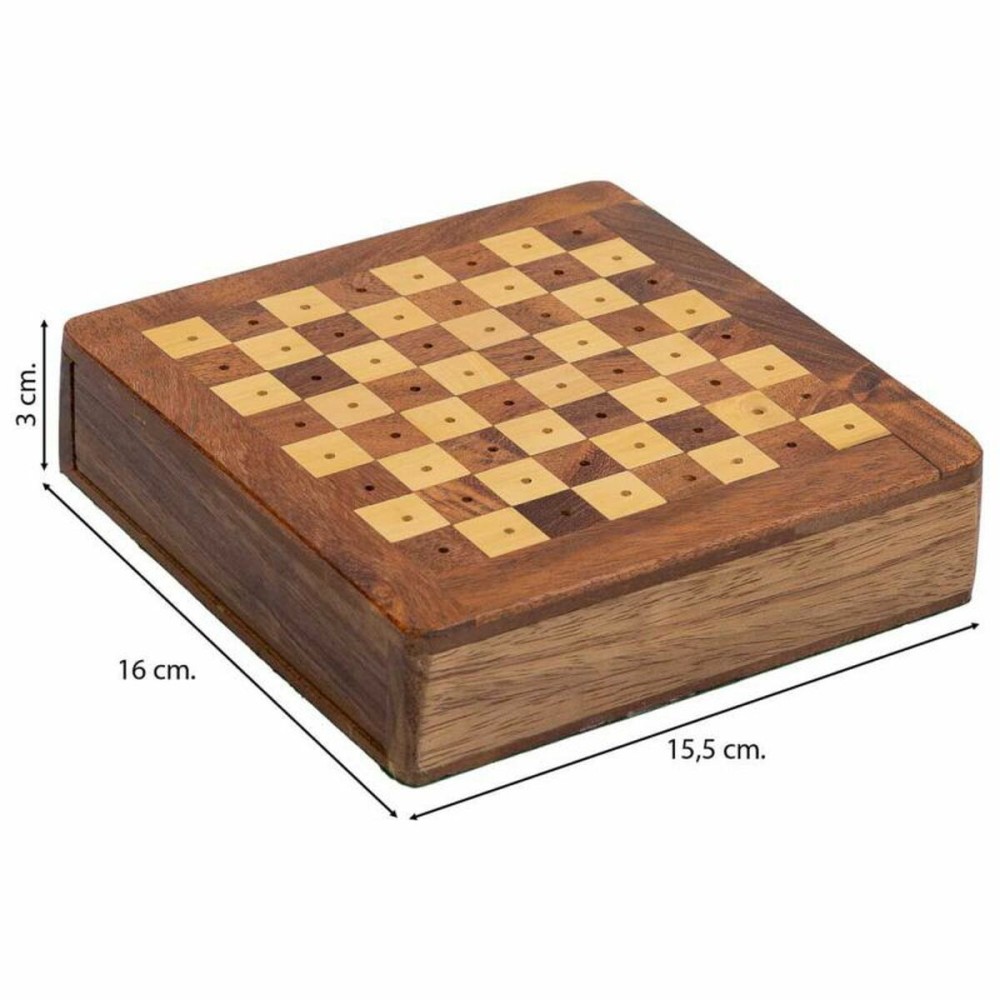 Set de jeux traditionnels Alexandra House Living Marron 16 x 3 x 15 cm 3-en-1