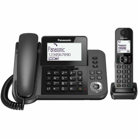 Téléphone fixe Panasonic KX-TGF310 Blanc Noir Gris