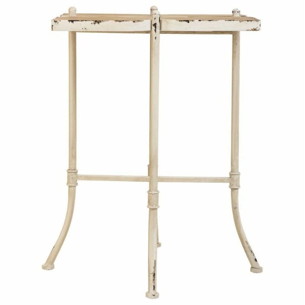 Centre Table Alexandra House Living White Metal Fir wood MDF Wood 48 x 66 x 48 cm