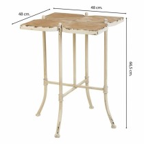 Centre Table Alexandra House Living White Metal Fir wood MDF Wood 48 x 66 x 48 cm