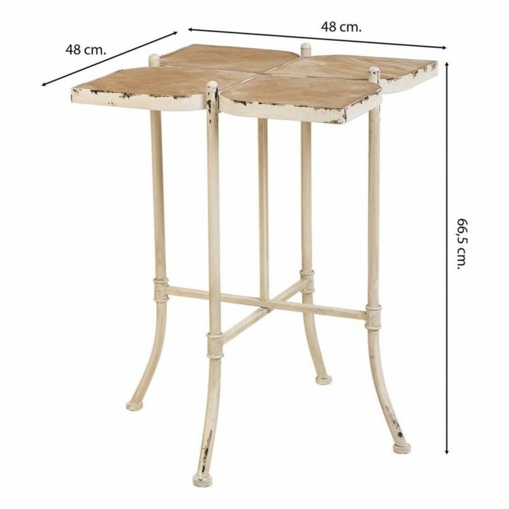 Table Basse Alexandra House Living Blanc Métal Bois d'épicéa Bois MDF 48 x 66 x 48 cm