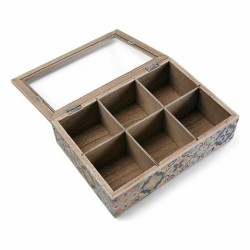 Boîte pour infusions Versa Bois 17 x 7 x 24 cm