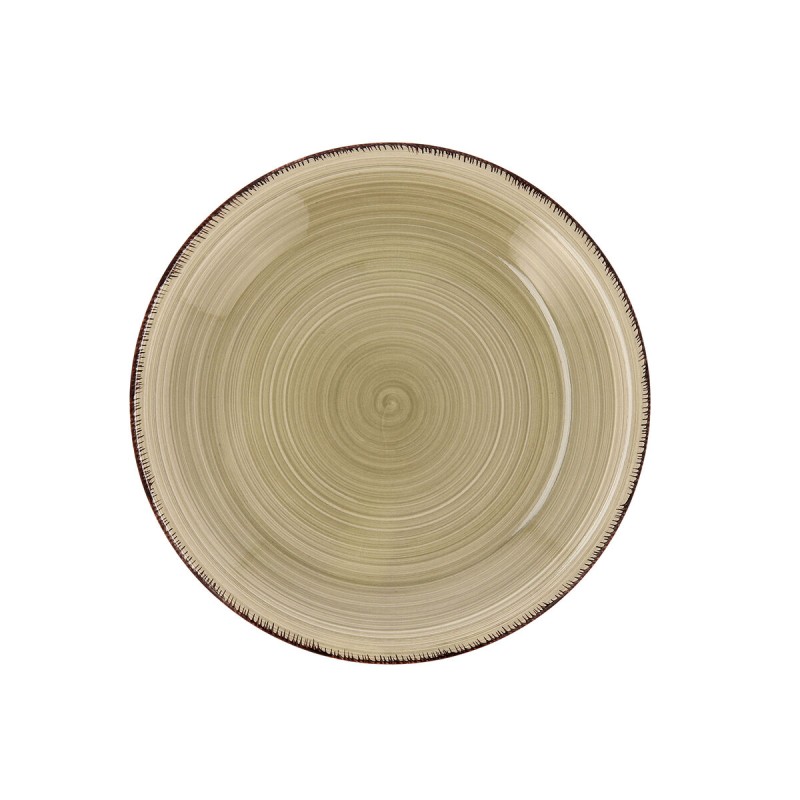 Assiette à dessert Quid Natura Vita Céramique Vert (19 cm) (12 Unités)