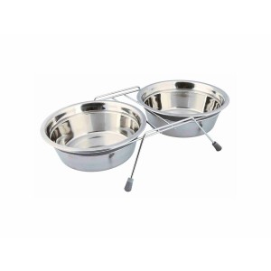 Dog Feeder Trixie Stainless steel Double 1,5 L 2 × 1,5 L