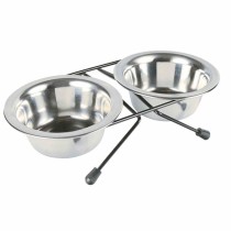 Dog Feeder Trixie Eat on Feet Stainless steel 200 ml Double 2 x 200 ml 11 cm